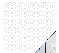 Heavy Duty Fence Clips, Galvanized Wire Ties, 3.64x1.7 Inches Multifunctional Fence Fixer with Reusable Design, Strong Wire Clip, Garden and Farm Clip with Durable Build, Wires Fastener for Vehicles U