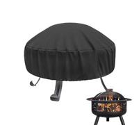 Heavy Duty Fire Pit Cover - Round Oxford Fabric Weatherproof Outdoor Cover