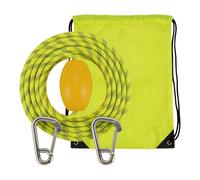 Heavy-Duty Floating Boat Tow Rope - 20ft Reflective Line with Steel Hook