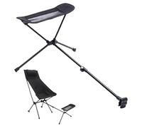 Heavy Duty Foot Rest, Folding Camping Stool, 17.3-29 Inches Leg with Adjustable Feature, Oxford Cloth Steel Material, Lounge Foot Stool with Portable Design, Outdoor Rest for Beach and Hiking