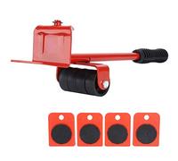 Heavy Duty Furniture Mover | 330lb Capacity Lifter & Slider Tool with Ripping Bar | Easy Transport for Couches/Beds/Refrigerators | 4 Pads & 360° Rotation