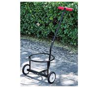 Heavy Duty Garbage Cans Transport Wagon Hand Truck & Bucket Cart with Large Wheels for Moving Trash Cans(Black,16 cm)