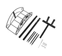 Heavy Duty Garden Hose Holder | Detachable Freestanding Hose Storage Stand for Yard/Garage/Shed | Iron Hose Hanger Keeps Hose Off Ground