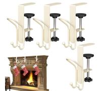 Heavy Duty Garland Hanger - 4.53x3.94x1.26 Pulgadas Perchas de Stocking | Mantle Garland Holder | Fácil instalación Ornament Hooks For Dormitory, Hotel, Apartamento, Alquiler, Negocios, Fiesta, And