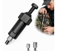 Heavy Duty Grease Fitting Cleaner Tool,with M6 M8 M10 Thread Adapters,Breaks Through Hardened Lubricant Buildup to Restore Smoother Servicing of Machinery Vehicles Tractors and Shop Equipment (Short)