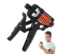 Heavy Duty Hand Grip Strengthener - 5/60 kg Adjustable Resistance Hand Trainer | Professional R-Shape Forearm Exerciser For Men | Anti-Slip Wrist And Finger Strength Muscle Recovery Tool With Stainle
