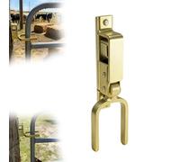Heavy Duty Instant Locking Gate Latch System - Automatic Spring Latch for Outdoor Security, Rust Resistant Steel Gate Locks for Farm, Ranch, Wood, Metal & Pipe Fence (1Pc)