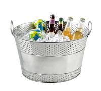 Heavy Duty Metal Bucket | Chew-Resistant Storage Organizer Basket | Multi-Purpose Pet Toy Box & Household Storage Container | For Home, Living Room, Laundry, Closet, Garage & Party Supplies Use