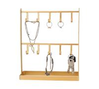 Heavy-Duty Metal Key & Jewelry Organizer - Premium 10-Hook Entryway Stand, Features Reinforced High-Gauge Metal Architecture For Maximum Load-Bearing Reliability | Precision-Welded Hooks Prevent