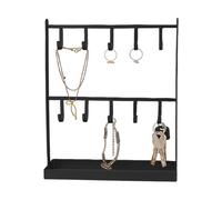 Heavy-Duty Metal Key & Jewelry Organizer - Premium 10-Hook Entryway Stand, Features Reinforced High-Gauge Metal Architecture For Maximum Load-Bearing Reliability | Precision-Welded Hooks Prevent