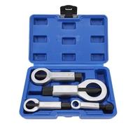 Heavy Duty Metal Nut Splitter Set 4Pcs, Nut Breaker Cracker Remover Extractor Kit with Storage Box, 9mm to 27mm for Broken Damaged Stuck Nuts Automotive Mechanics Workshop Tools