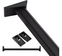 Heavy Duty Metal Pole Shelf/Sturdy Wardrobe Rail Bar Support System