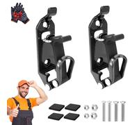Heavy Duty Metal Rubber Shovel Mount Kit, Quick Release Tool Clamps for Roof Rack, Universal Shovel Holder for Truck Bed Wall Mount, Overlanding Gear Axe Bracket Organizer (Black, 2pcs, 1)