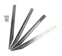 Heavy Duty METALs Swing Ground Anchor Set para equipos de madera de parque infantil, fijaciones de seguridad para exteriores resistentes a la intemperie, incluye 4 anclajes y 8 tornillos