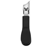 Heavy Duty Nail Clippers - Professional Wide Jaw Trimmer, No Splash Cutter | Slanted Long Handle Toenail cliper for Women, Fingernail Grooming Tool for Home, Travel Kit, Salon Pedicure Care, Personal