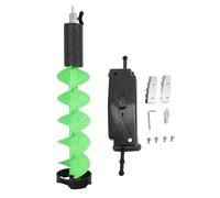Heavy Duty Nylon Ice Auger Drill Bit - Lightweight Rustproof, Sharp Blades for Thick Ice Deep Water Fishing 8in x 29in