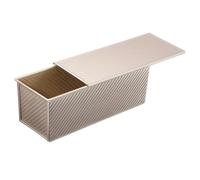 Heavy Duty Ovenware, Professional Bread Container, Heat Resistant Shell with Gold Coating, Uniform Heat Distribution Tray, Rectangular Tostada Box with Ventilation Hole, Dough Dispenser for Bakery