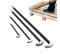 Heavy Duty Pry Bar Set - Juego de 4 extractores de uñas, doble barra | Mecánico Herramientas de mano para demolición, trabajos de maquinaria, reparación de automóviles, carpintería, herramienta