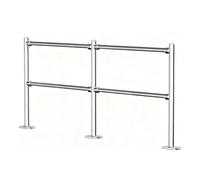 Heavy Duty Puerta de seguridad de cierre automático manual para mercado y almacén, control de acceso peatonal duradero, acabado plateado, solución de entrada segura