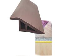 Heavy Duty PVC Transition Moldings for Floor Edge, Tile to Carpet Reducer, Door Way Threshold, Easy Peel and Stick Installation(Brown,1.2-1.5cm 19.7ft)