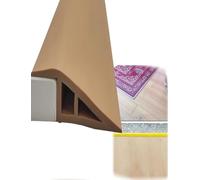 Heavy Duty PVC Transition Moldings for Floor Edge, Tile to Carpet Reducer, Door Way Threshold, Easy Peel and Stick Installation(Yellow,1.2-1.5cm 19.7ft)