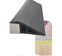 Heavy Duty PVC Transition Moldings for Floor Edge, Tile to Carpet Reducer, Door Way Threshold, Easy Peel and Stick Installation(Black,1.2-1.5cm 39.4ft)