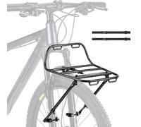 Heavy Duty Rack - Bike Carrier with Straps for Storage | Aleación de aluminio con diseño rápido, soporte de marco compacto, bastidor frontal para bicicleta de carretera interior