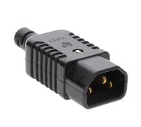 Heavy Duty Rewireable IEC C14 Tetera Cable Masculino En Línea Clavija 10a 230V [C14 Male]