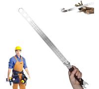 Heavy Duty Rule, Stainless Steel 20 Inch Metal,Hand Centimeter Inch Dual Scale Measuring Tool,Metal Rulers Kit for Architects, Draftsman,and Engineers (B)