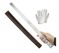 Heavy Duty Ruler, Heavys Dutys Rulers Self Defense, 50cm Stainless Steel Meter Stick with Holster (1Set B)