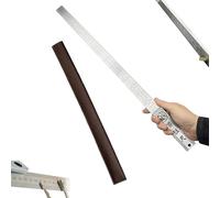 Heavy Duty Ruler Self Defense, Metric Ruler Metal, Self Defense Rulers, Stainless Steel Double Sided, Metal Kit - Straight Edge for Architect with Inch/Metric Table (a)