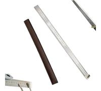 Heavy Duty Ruler Self Defense, Metric Ruler Metal, Self Defense Rulers, Stainless Steel Double Sided, Metal Kit - Straight Edge for Architect with Inch/Metric Table (b)