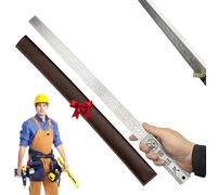 Heavy Duty Ruler Self Defense, Thick Steel Self Defense Rulers, 3mm Metal Rulers Kit - Straight Edge for Architects for Architects with Inch/Metric Table (Special Edition)