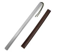 Heavy-duty ruler, stainless steel tape measure, heavy-duty ruler, handheld centimeter-inch dual-scale measuring tool with leather case(5mm)