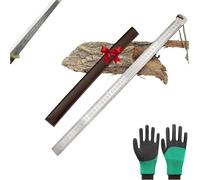Heavy Duty Ruler(Unit of Measurement: Inch and Cm),20" 50cm Dual Scale Stainless Steel Meter Stick,Metal Rulers Kit-Accurate Straight Edge for Architects