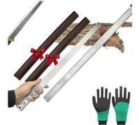 Heavy Duty Ruler(Unit of Measurement: Inch and Cm),20" 50cm Dual Scale Stainless Steel Meter Stick,Metal Rulers Kit-Accurate Straight Edge for Architects