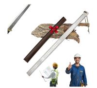 Heavy Duty Ruler(Unit of Measurement: Inch & Cm),Stainless Steel 20 Inch Metal Rulers，Kit - Perfect Straight Edge for Architects, Draftsman, and Engineers (3mm)