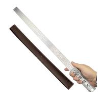 Heavy Duty Ruler (unit of measurement: inch & cm), Stainless Steel 20 inch Metal Rulers, Metal Rulers Kit - Perfect Straight Edge for Architects (#2)