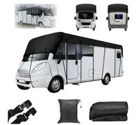 Heavy Duty RV Roof Cover-210D Oxford Cloth, 2026 New RV Roof Covers for Winter, Air Skirts for RV Skirting, for Class A/B/C Motorhomes Popup & Truck Campers (Black,16ft*10ft)