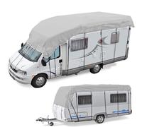 Heavy Duty RV Roof Cover, Camper Roof Protective Cover, Waterproof UV Resistant, Fits 16-38 ft RVs, Travel Trailers, Class A/B/C Motorhomes, Popup and Truck Campers (Grey,31 * 10ft)