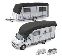Heavy Duty RV Roof Cover Waterproof, Heavy Duty RV Roof Cover, Class A/B/C Motorhomes, Popup & Truck Campers Travel Trailers Fits 16ft To 41ft RVs (Black,31ft*10ft)