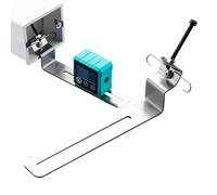 Heavy Duty Shelf Bracket - Rust Resistant Steel Frame, Adjustable Wall Support, Space Saving Corner Holder, Reinforced Mounting Plate, Polished Metal Finish | Ensures Reliable Balance For Closet