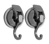 Heavy-Duty Shower Suction Cups - 3.42*2.59*2.55in Vacuum Suction Cup Shower Hook | SuctionCups for Glass | 2pieces Wall Hook SuctionCup Hanger | Removable No Punch Wall Hooks for Glass Door