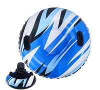 Heavy Duty Snow Tube, PVC Inflatable Sledding Toy, Winter Snow Tube for Kids and Adults, Safe Reinforced Construction, Comfortable Grab Handles, Outdoor Fun for Family, Friends, Teens, and Couples