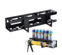 Heavy-Duty Spray Can & Caulk Organizer - Industrial Wall-Mount Storage Rack, Secure Tool Rack for Garage, Workshop, RV & Warehouse | Hardware Mounting Included