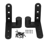 Heavy Duty Stainless Steel 270 Degree Door Hinge Kit 130LB Capacity Left Right for Cabinet Gate Fence Black Commercial Grade Smooth Rotation