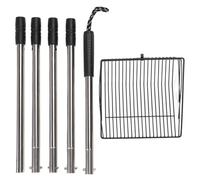 Heavy Duty Stainless Steel Litter Scoop | Non Stick Pet Waste Shovel for Farms/Coops/Livestock | Adjustable Extended Handle, Easy Maintenance