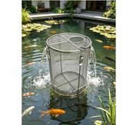 Heavy Duty Stainless Steel Pump Guard - 5mm Mesh Non-Clog Filter Cage for Sump, Submersible, Pond & Well Pumps(30x60cm/11.8x23.6in)