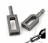 Heavy Duty Steel Wire Twisting Tool for Drill, 1/4"Hex Shank Electric Wire Twister Attachment for Fast Tightening & Auto Trimming, Wire Twist Tool for Fencing, for 8/10/12/14 AWG Wire