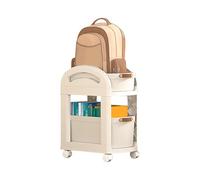 Heavy Duty Storage Cart, Desk Organizer Cart, Rolling Cart, 2-Tier Trolley Cart with Wheels, Adjustable Storage Cart, Multi-Functional Textbook Storage Trolley for Workplace Bedroom Classroom